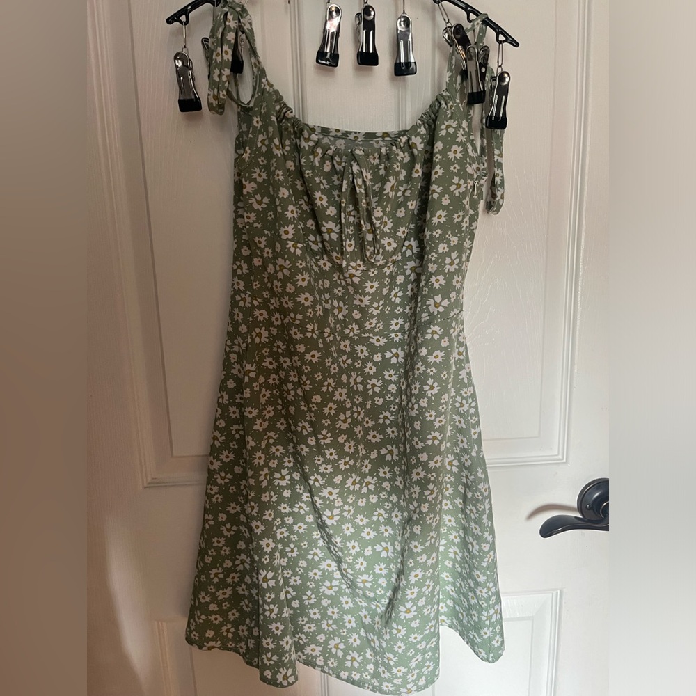 Women’s green dress